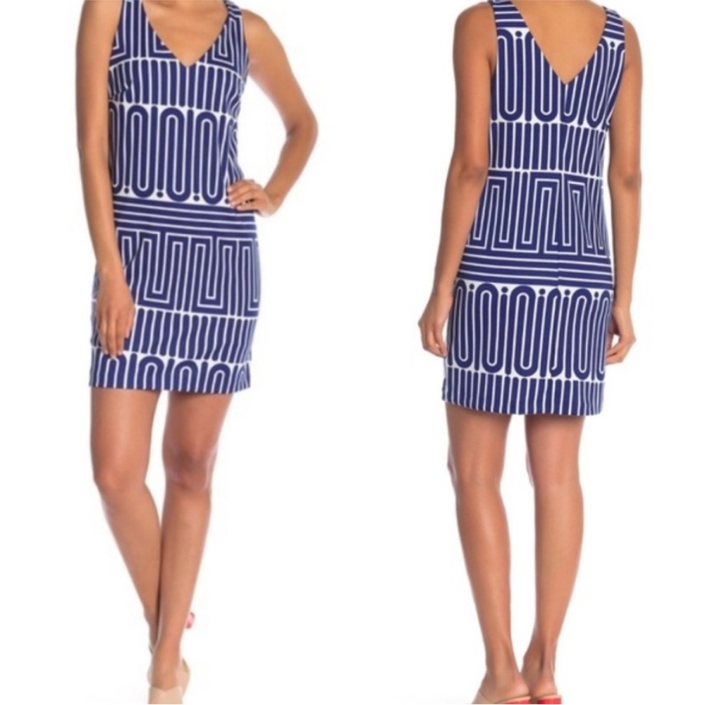 Trina Turk Women’s Linea Dress Sz M Abstract Pattern